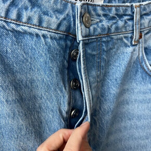 Reformation Cynthia Highrise straight long jeans, Medium wash, Size 31 N49 - Picture 4 of 10